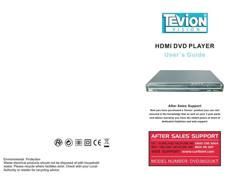 Tevion DVD3602UKT user guide