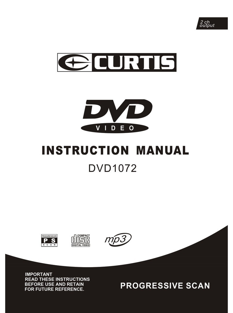 Curtis DVD1072 User manual