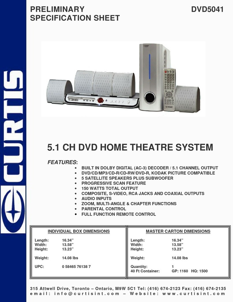 Curtis dvd5041 User manual Curtis dvd5041 User manual