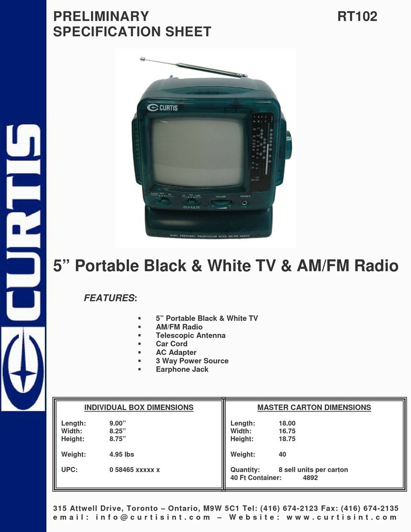 Curtis RT102 User manual