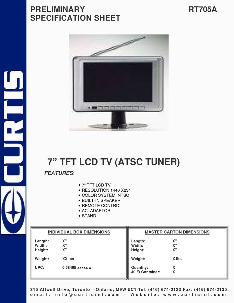 Curtis RT705A User manual
