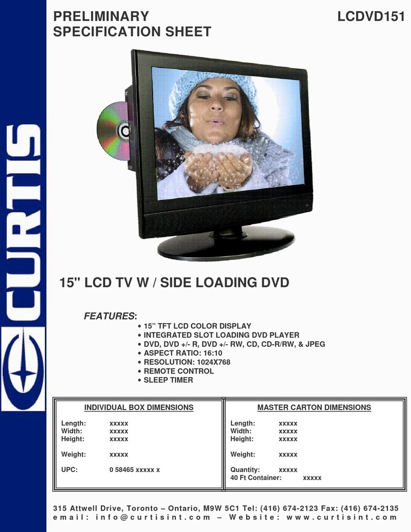Curtis LCDVD151 User manual