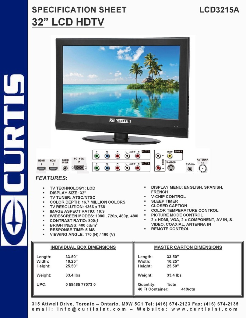 Curtis LCD3215A User manual Curtis LCD3215A User manual