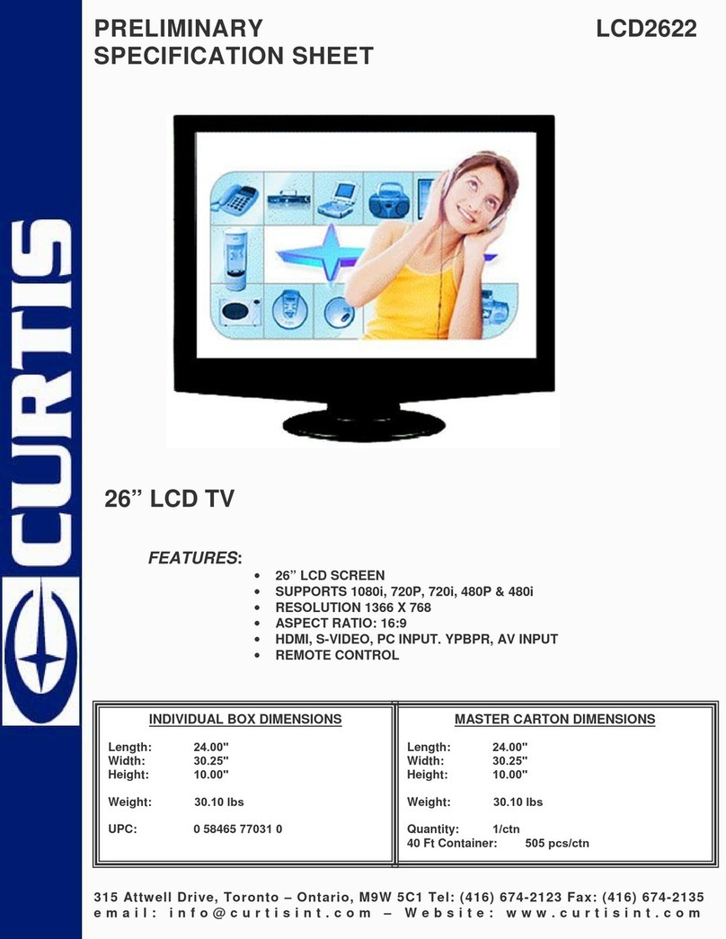 Curtis LCD2622 User manual Curtis LCD2622 User manual