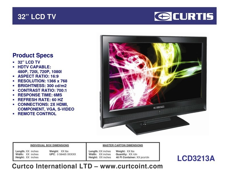 Curtis LCD3213A User manual Curtis LCD3213A User manual