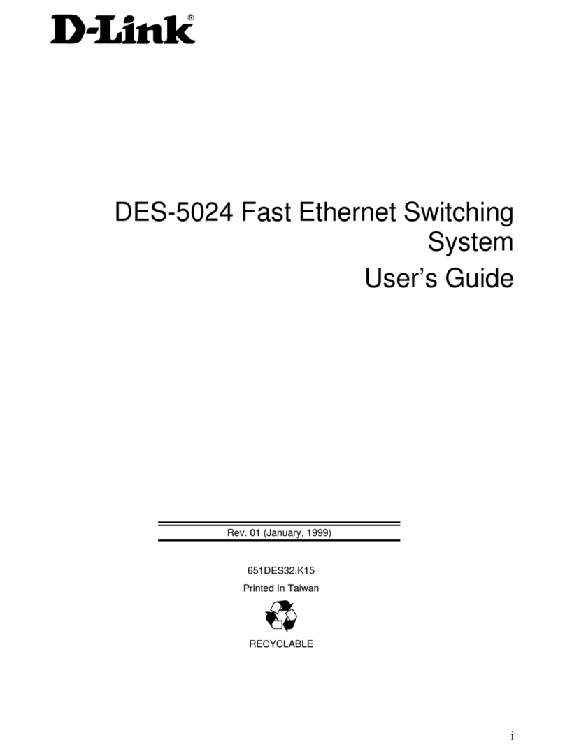 D-Link DES-5024 - Switch User manual