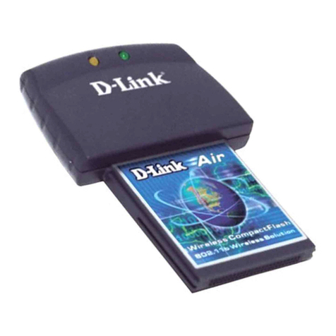 D-Link DCF-650W - Air Wireless CompactFlash Cf 802.11B... User manual