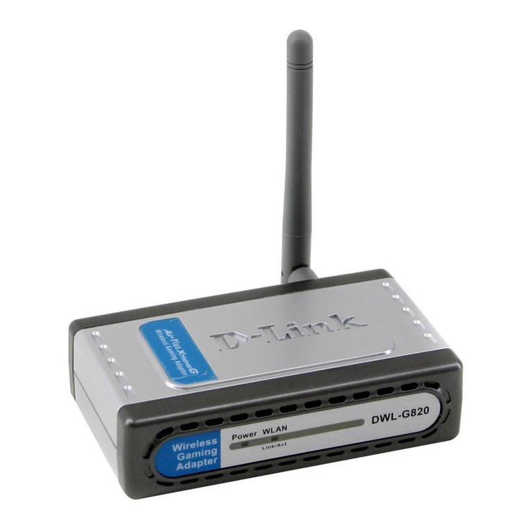 D-Link DWL-G820 - AirPlus Xtreme G User manual