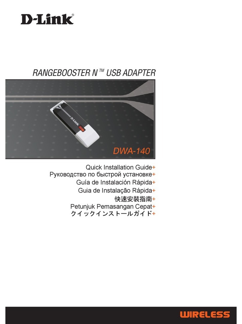 D-Link DWA140 - RANGE BOOSTER N USB ADAPTOR User manual