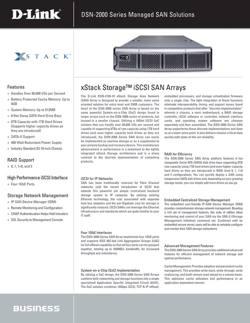 D-Link xStack Storage DSN-2000 Series User manual D-Link xStack Storage DSN-2000 Series User manual