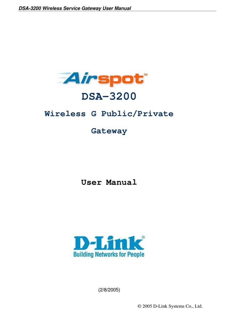 D-Link AirSpot DSA-3200 User manual