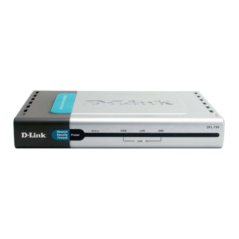 D-Link DFL-700 - Security Appliance User manual D-Link DFL-700 - Security Appliance User manual