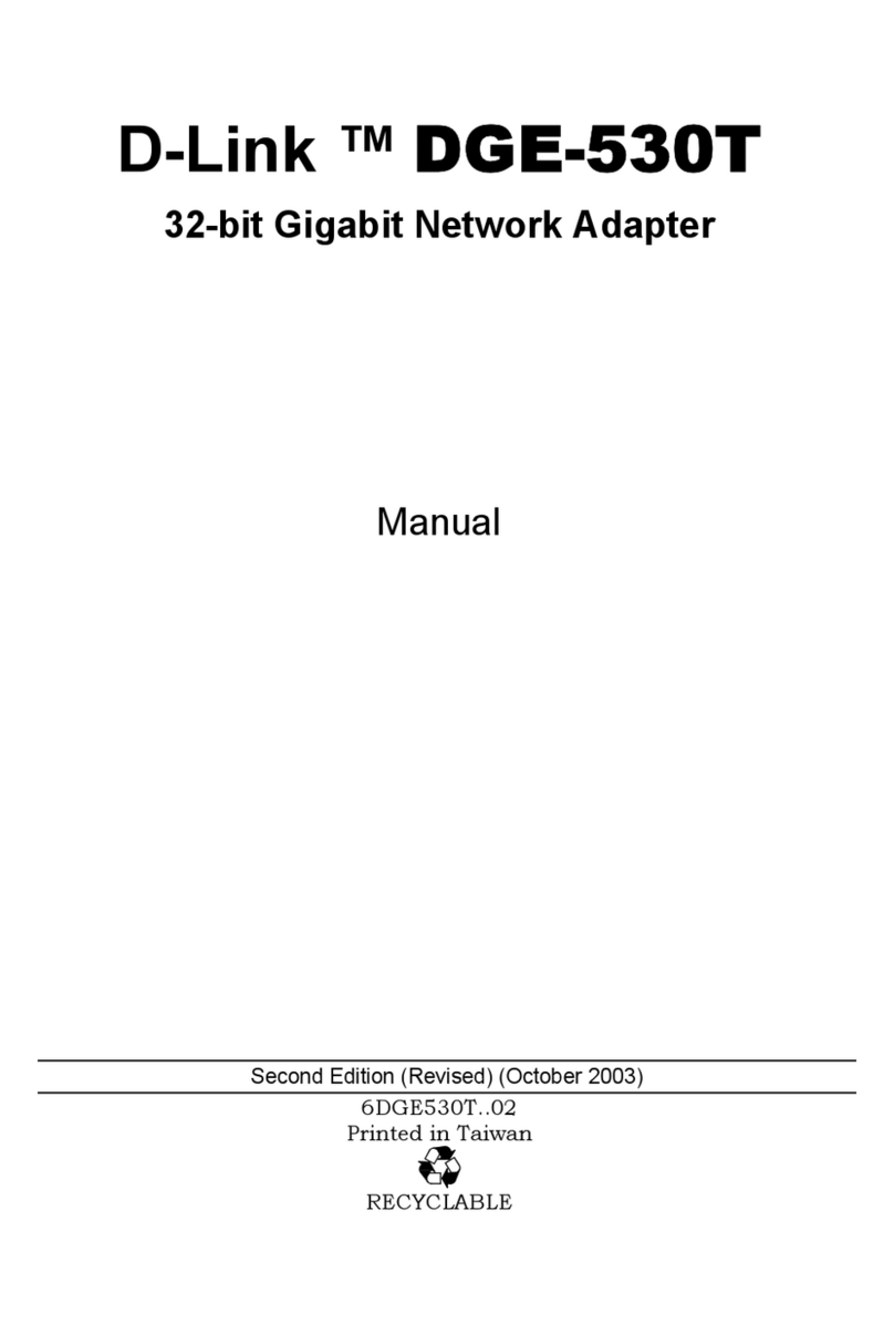 D-Link DGE-530T manual