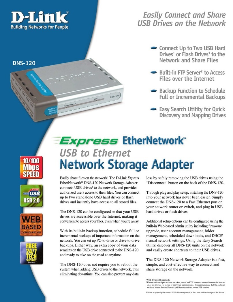 D-Link Express EtherNetwork DNS-120 User manual