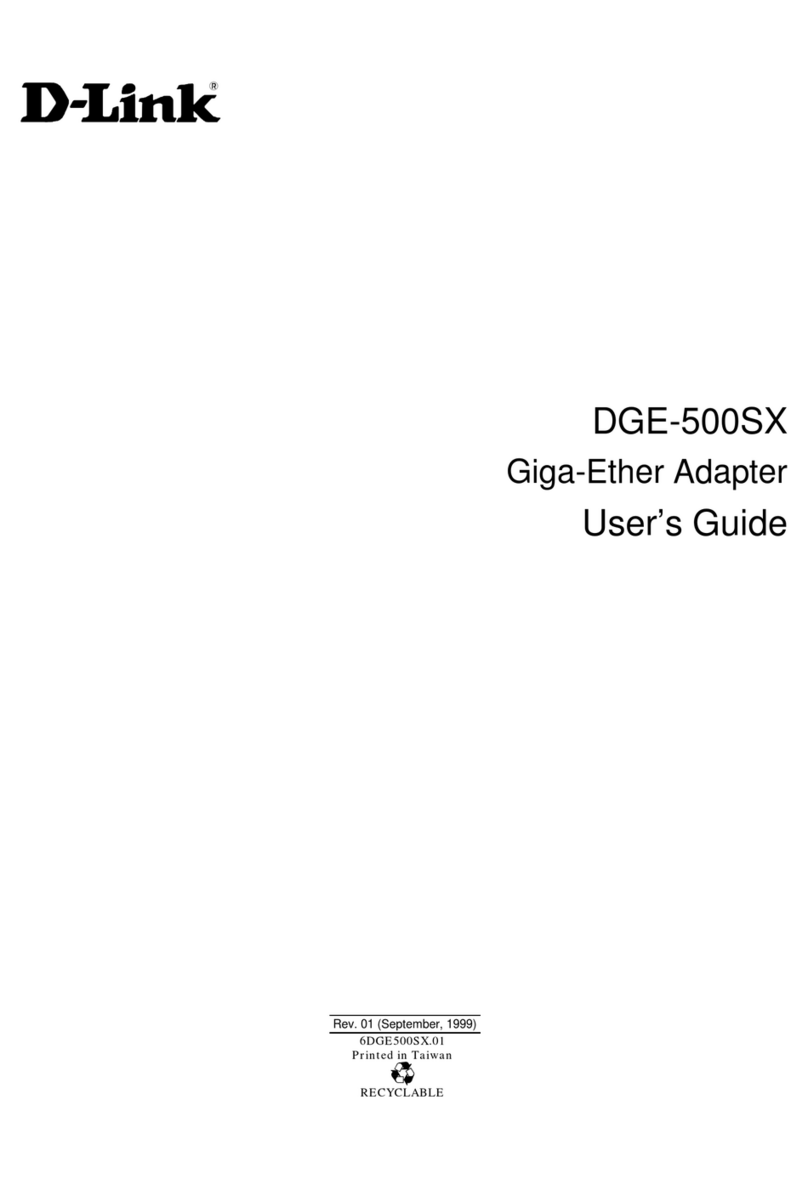 D-Link DGE-500SX User manual D-Link DGE-500SX User manual