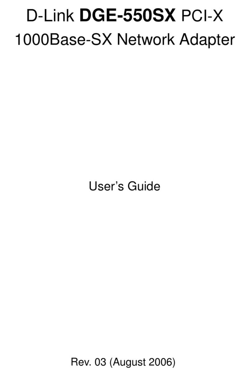 D-Link DGE-550SX User manual D-Link DGE-550SX User manual