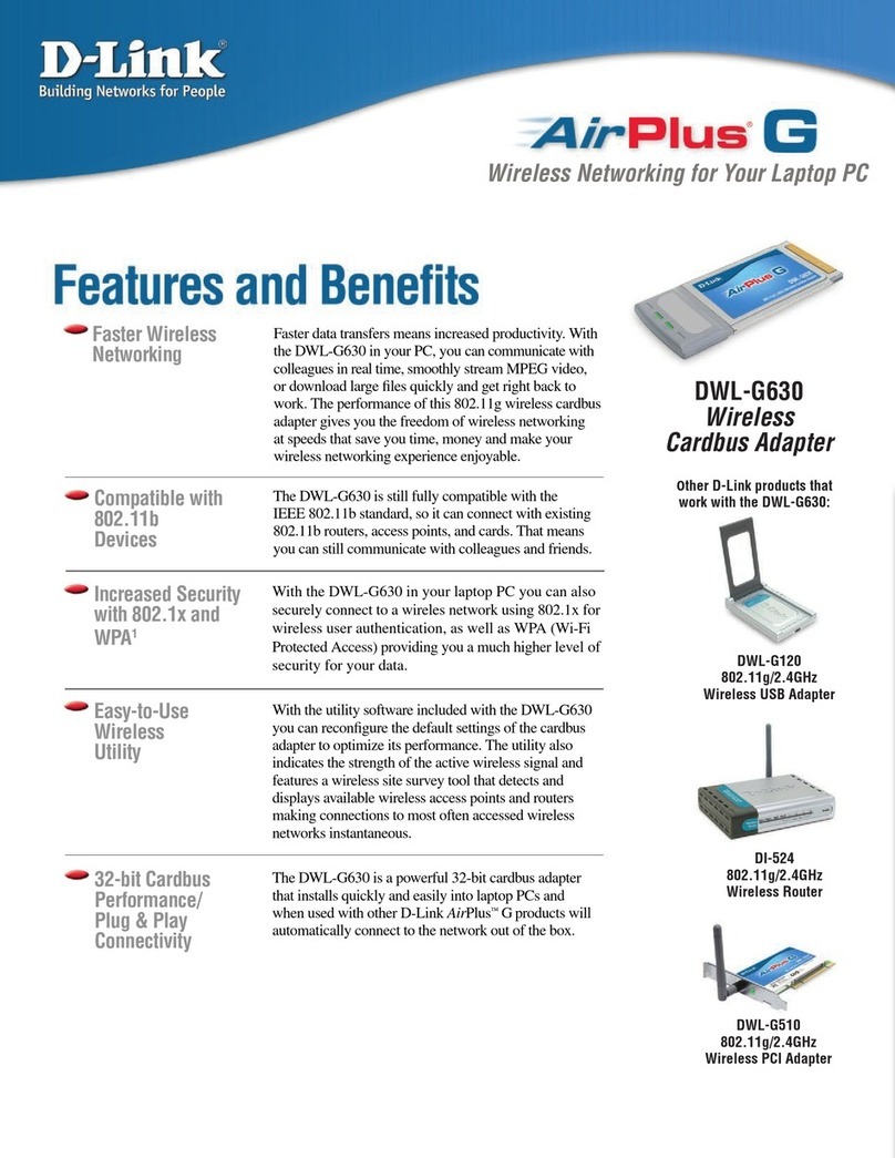 D-Link AirPlus G DI-524 User manual D-Link AirPlus G DI-524 User manual