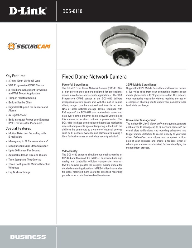 D-Link SECURICAM DCS-6110 User manual