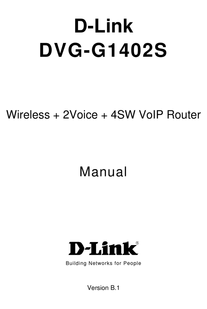 D-Link DVG-G1402S - Wireless Broadband VoIP Router User manual D-Link DVG-G1402S - Wireless Broadband VoIP Router User manual