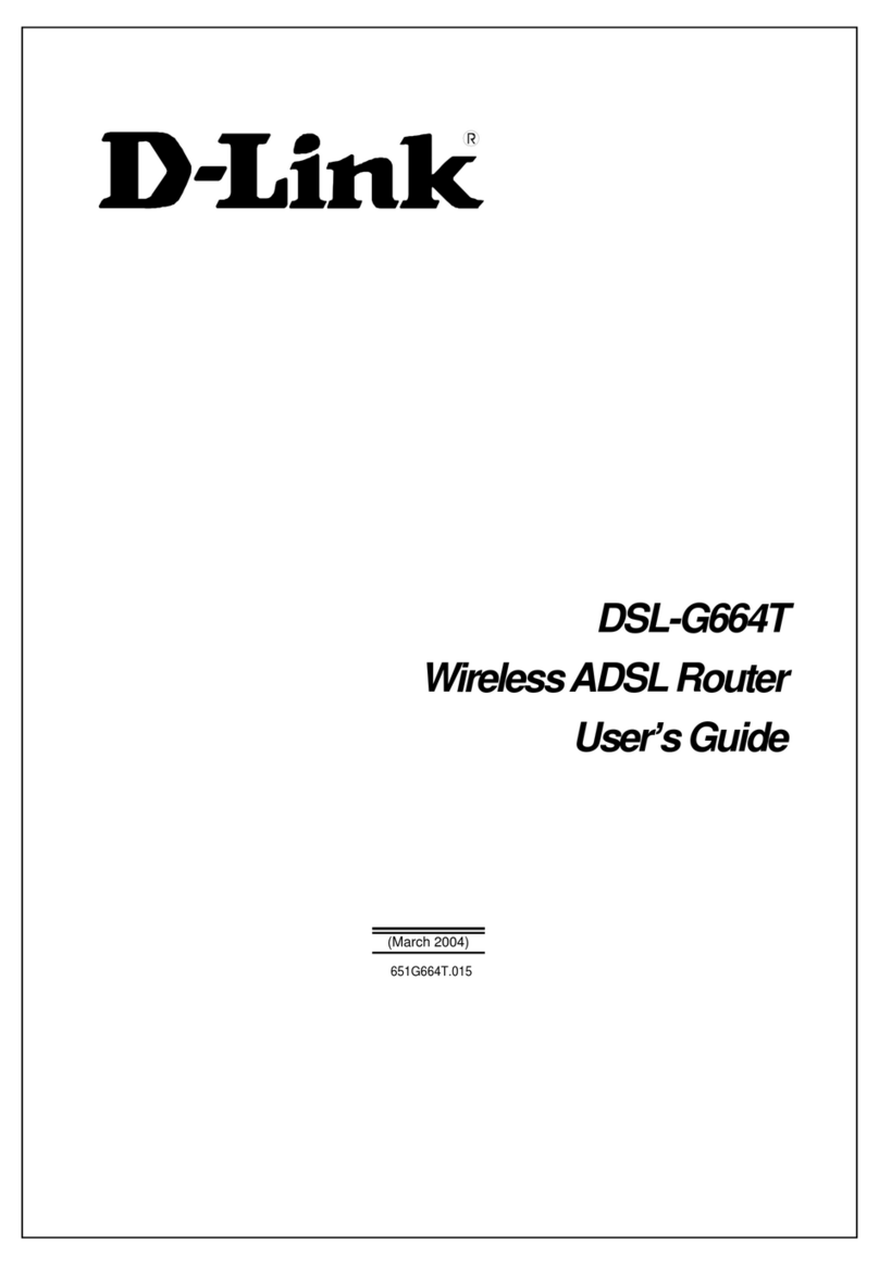 D-Link DSL-G664T User manual D-Link DSL-G664T User manual