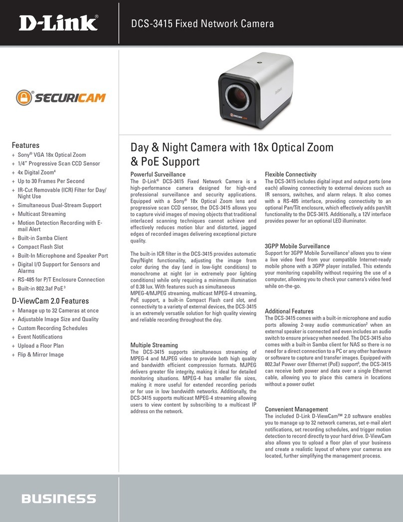 D-Link Securicam DCS-3415 User manual