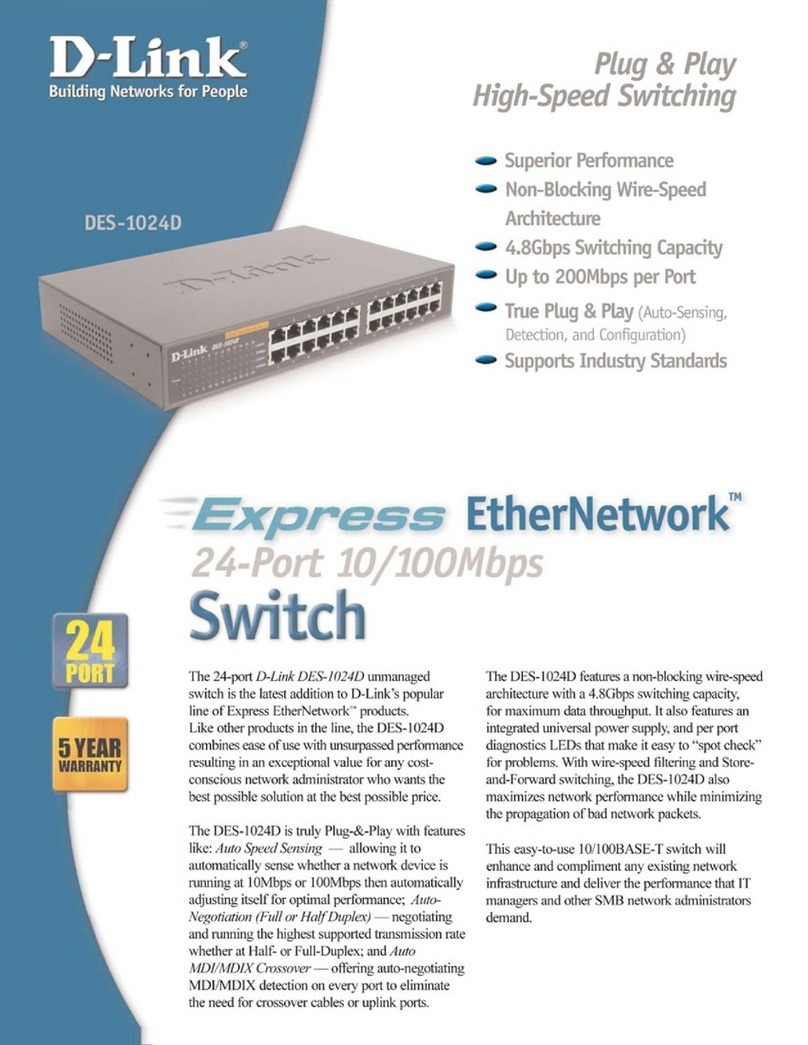 D-Link DES-1024D User manual