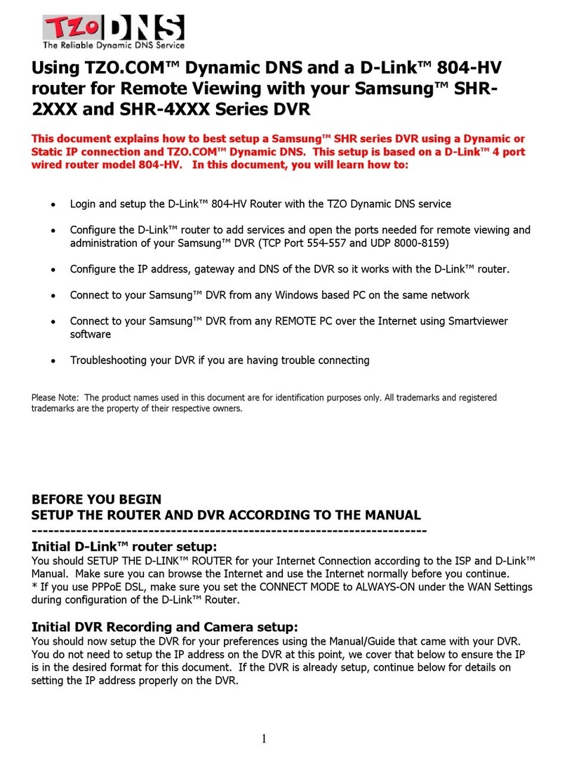 Samsung SHR-2XXX Setup manual