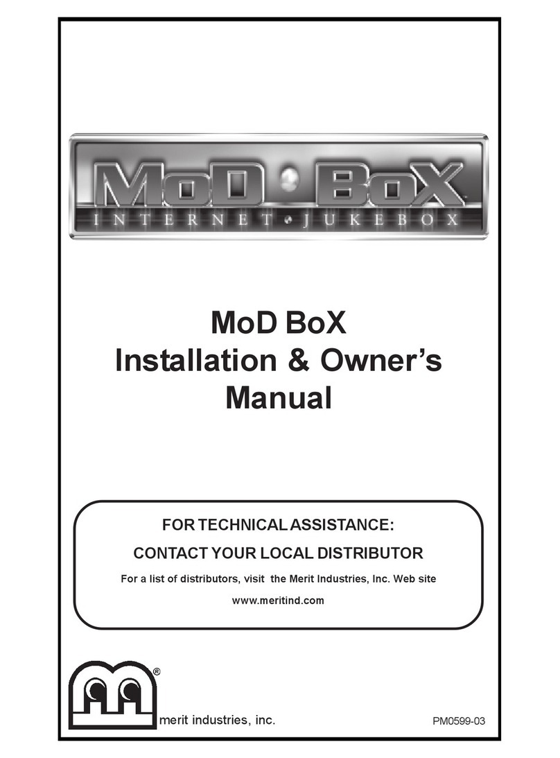 MERIT INDUSTRIES PM0599-03 Installation & owner's manual