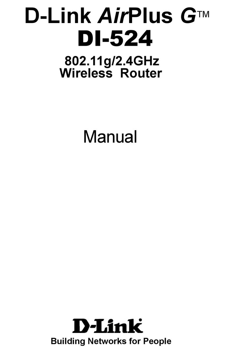 D-Link DI-524 - AirPlus G Wireless Router User manual D-Link DI-524 - AirPlus G Wireless Router User manual