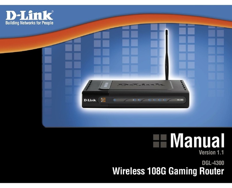 D-Link DGL-4300 - GamerLounge Wireless 108G Gaming... User manual