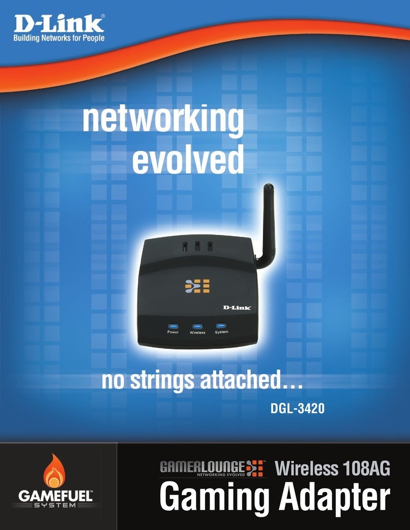 D-Link GamerLounge DGL-3420 User manual