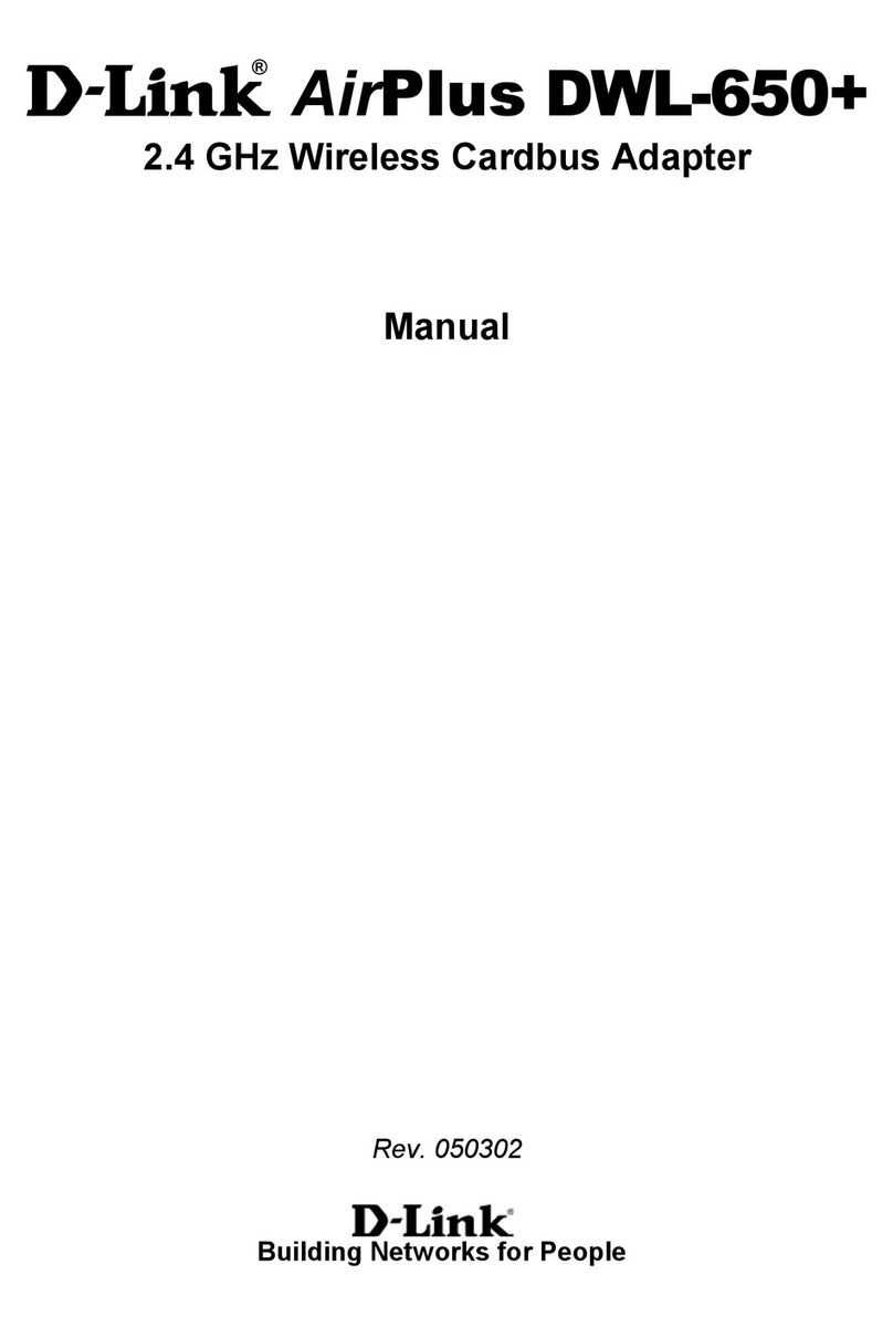 D-Link AirPlus DWL-650+ User manual D-Link AirPlus DWL-650+ User manual
