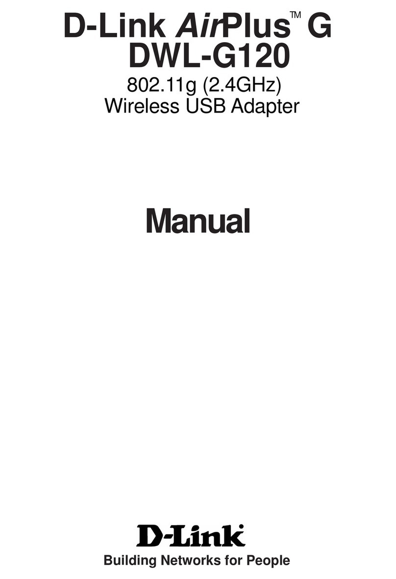 D-Link AirPlus DWL-G120 User manual D-Link AirPlus DWL-G120 User manual