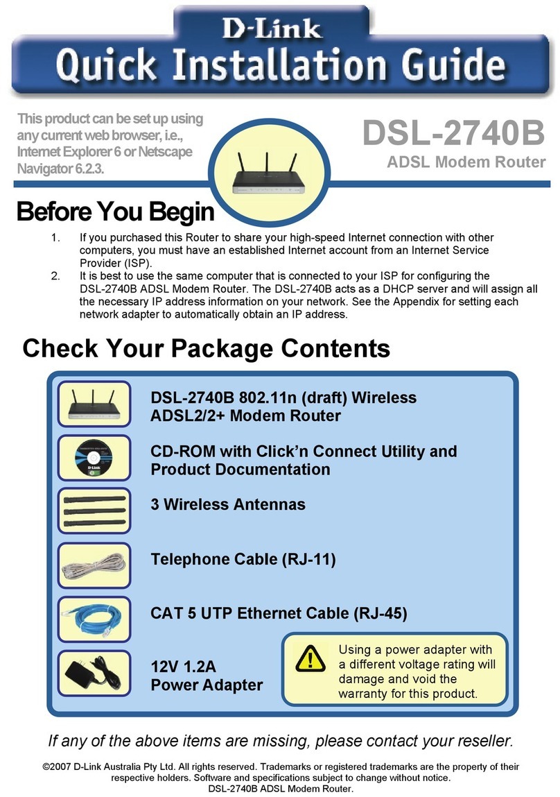 D-Link DSL-2740B User manual