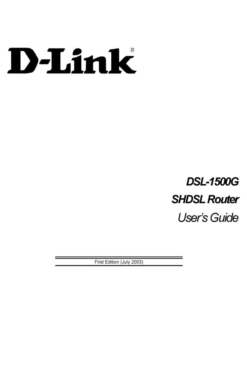 D-Link DSL-1500G User manual