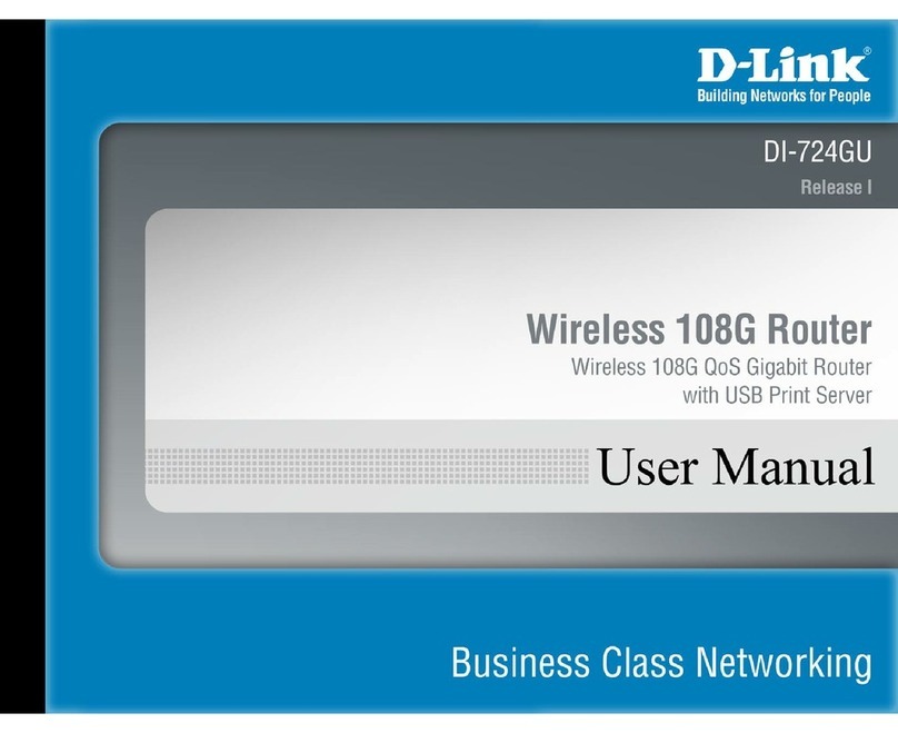 D-Link DI-724GU - Wireless 108G QoS Gigabit Office... User manual
