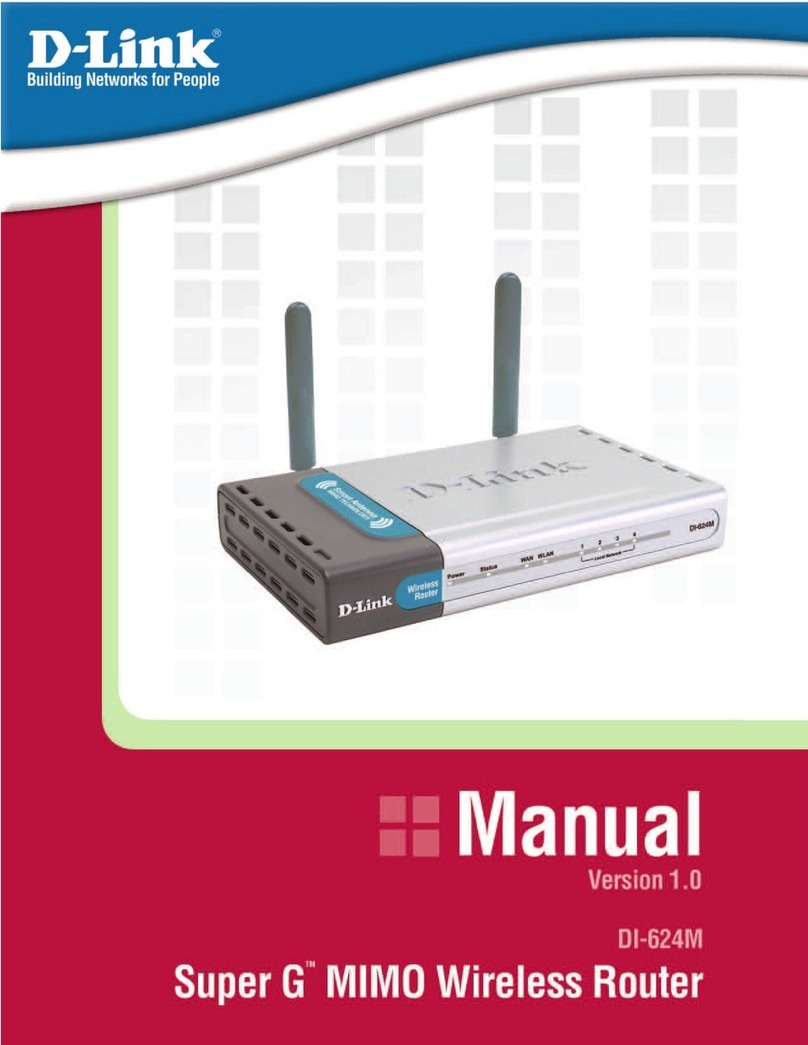 D-Link DI-624M - Wireless 108G MIMO Router User manual D-Link DI-624M - Wireless 108G MIMO Router User manual