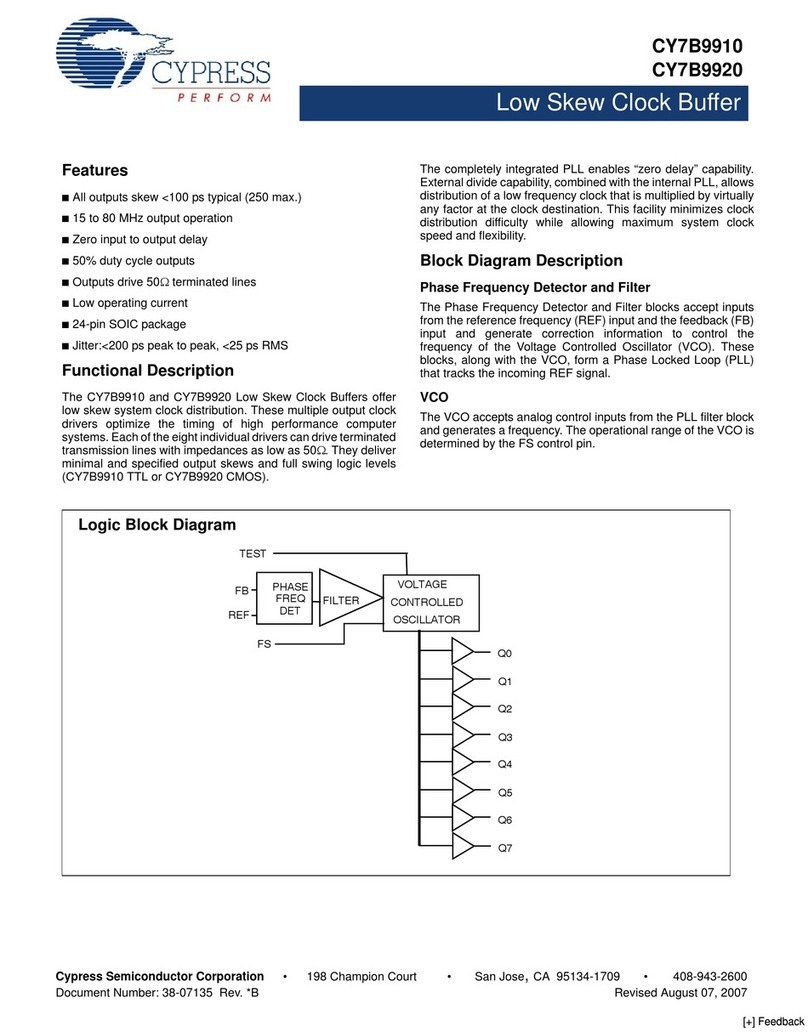 Cypress Semiconductor CY7B9910 User manual