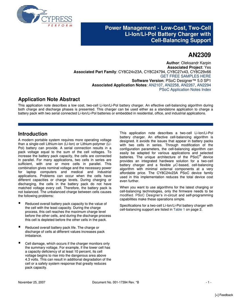 Cypress Semiconductor CY8C24794 Application note Cypress Semiconductor CY8C24794 Application note