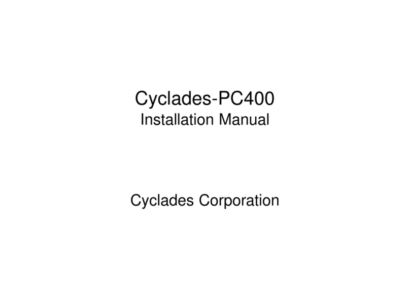 Cyclades PC400 installation manual