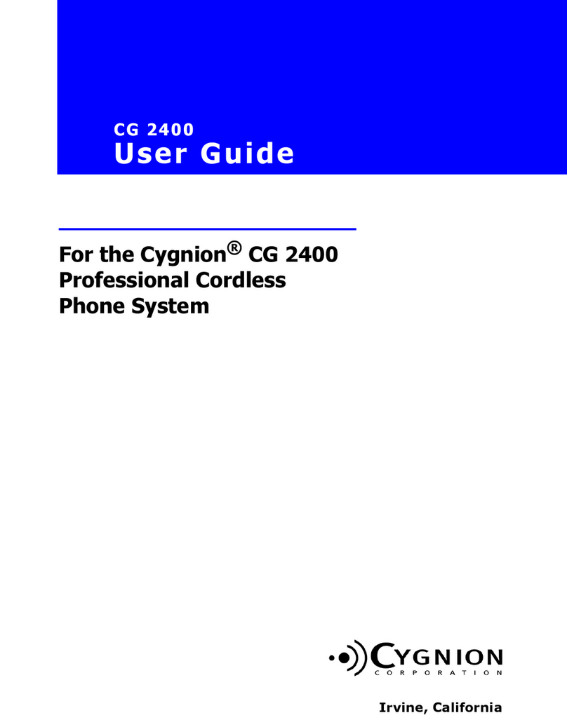 Cygnion CG 2400 user guide