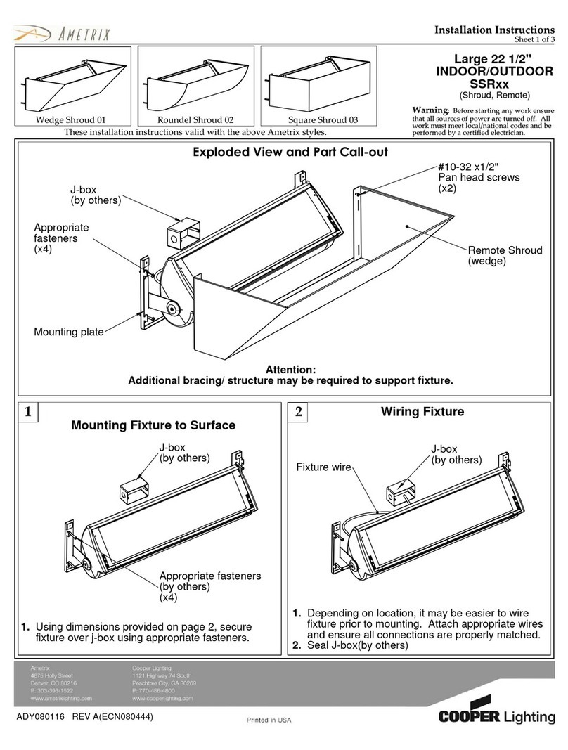 Cooper Lighting SSRxx User manual