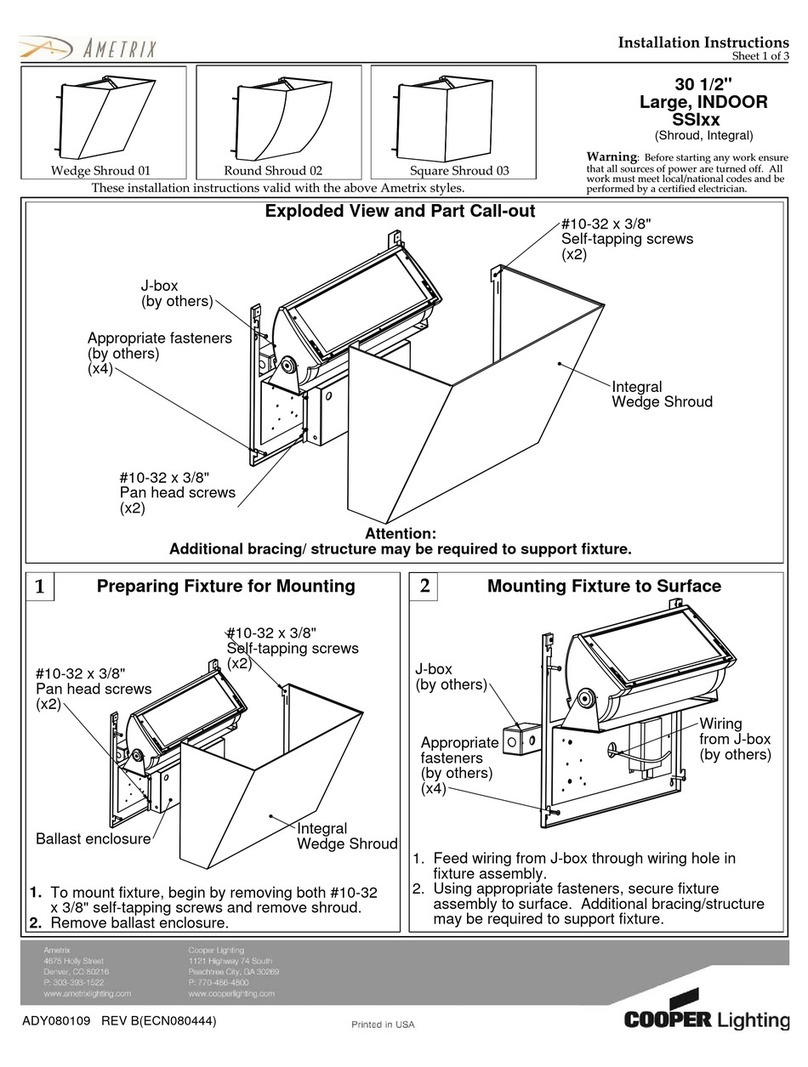 Cooper Lighting SSIXX User manual