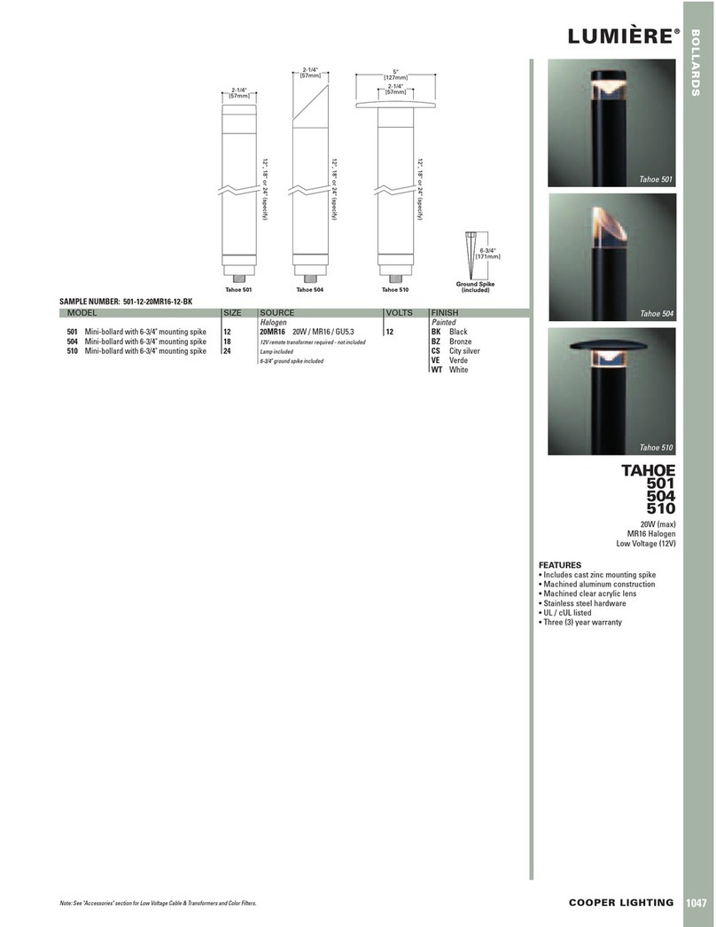 Lumiere Tahoe 504 Specifications