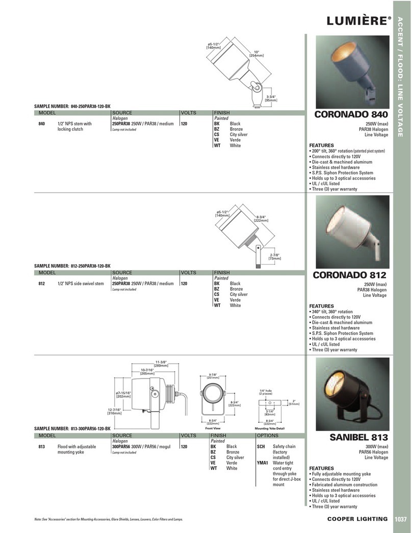 Lumiere Coronado 812 User manual