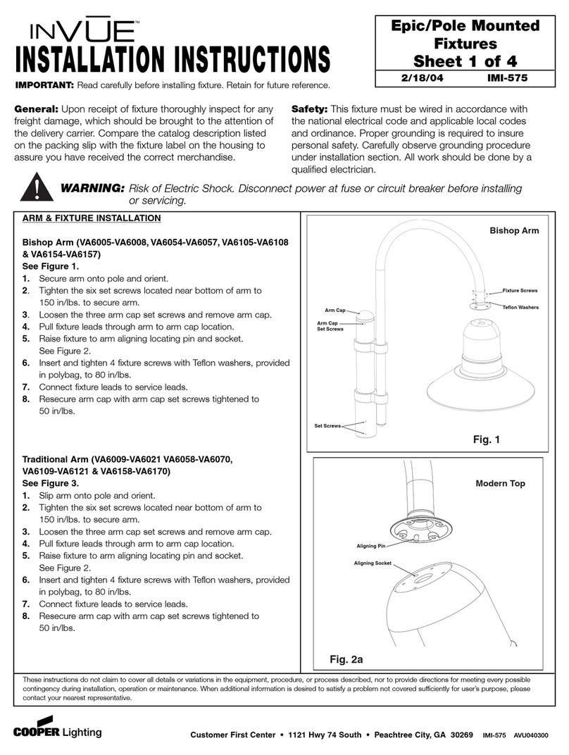 Cooper Lighting INVUE IMI-575 User manual