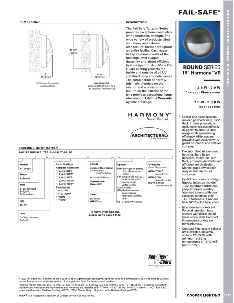 Cooper Lighting Landscape Lighting User manual Cooper Lighting Landscape Lighting User manual