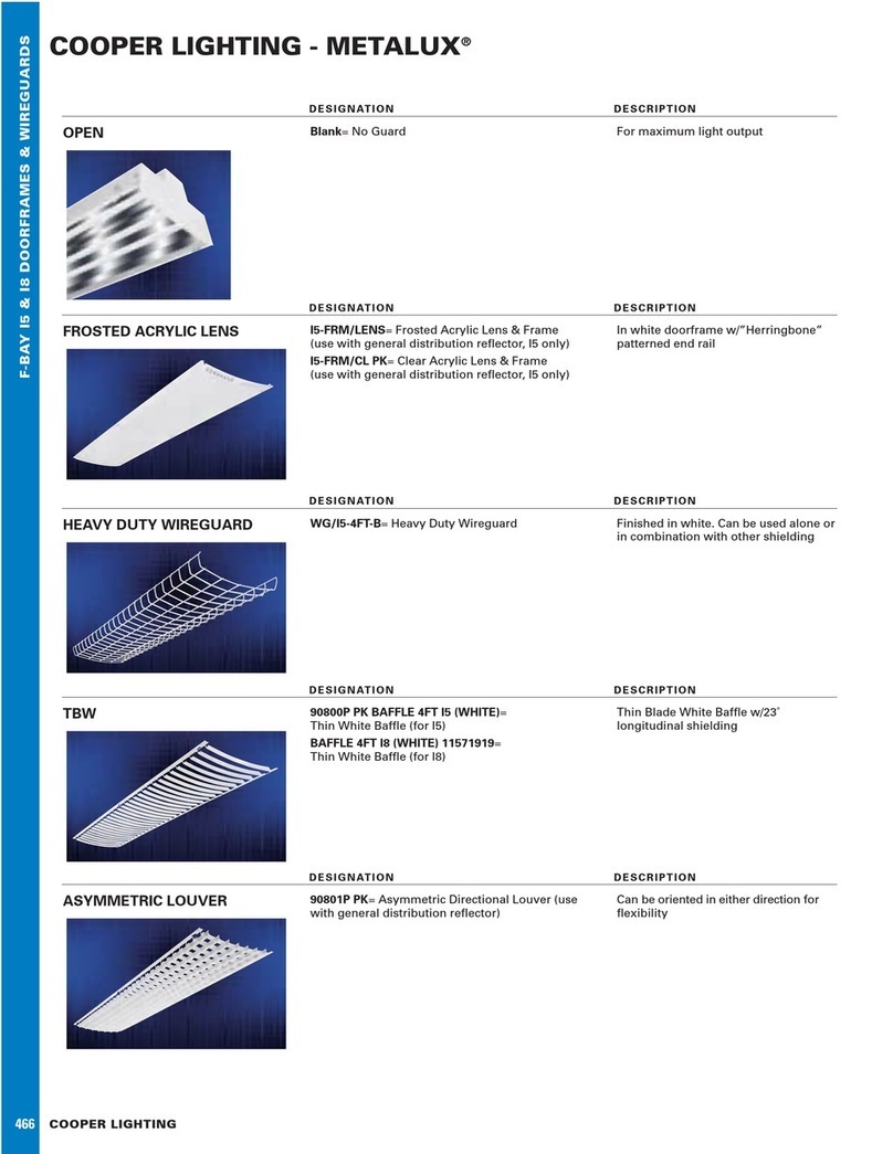 Cooper Lighting Metalux 456 Specification sheet