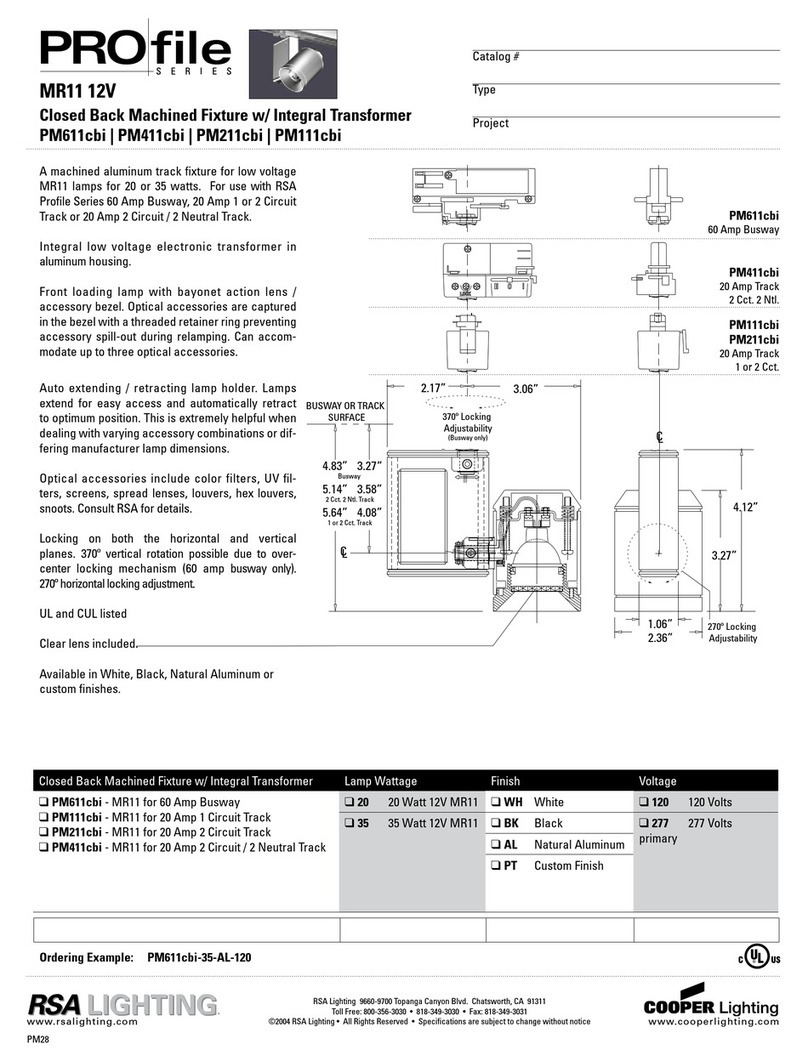 Cooper Lighting PM111cbi User manual