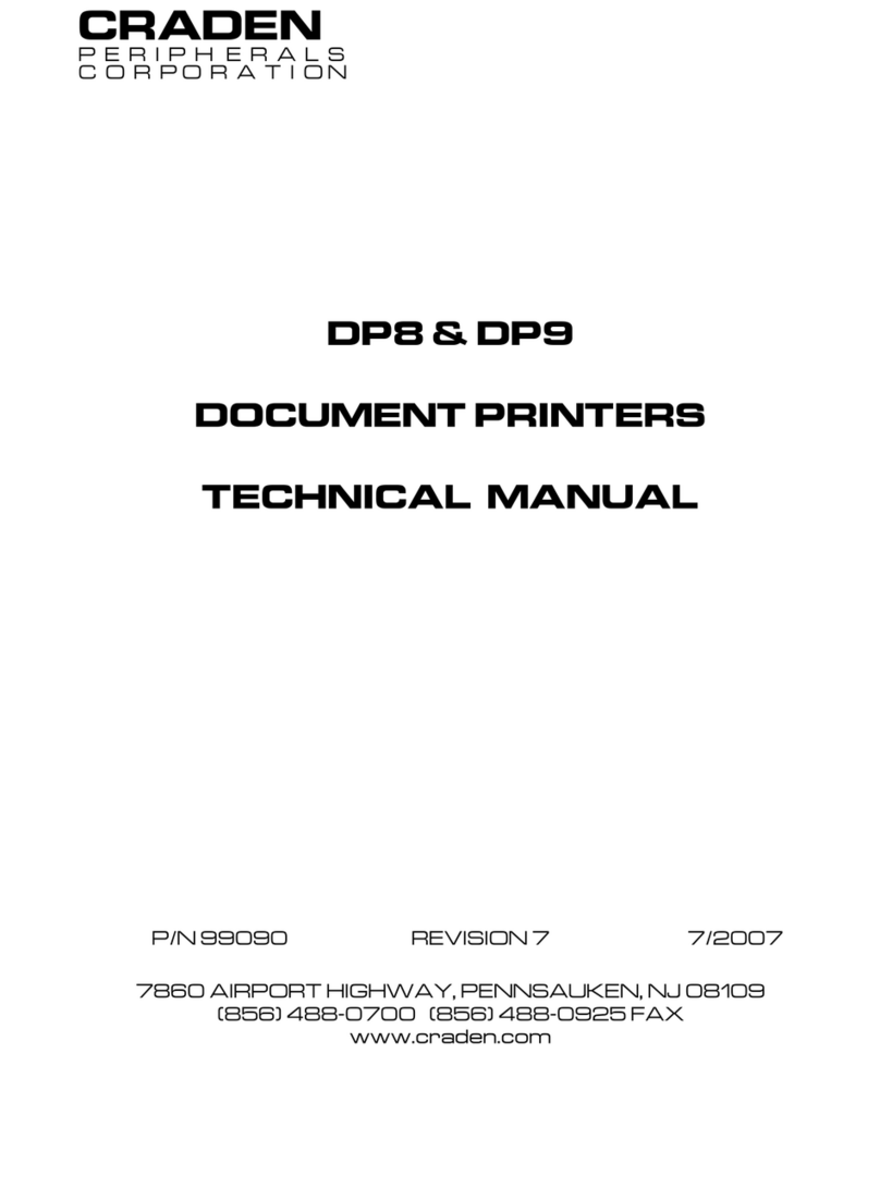 Craden DP8 User manual